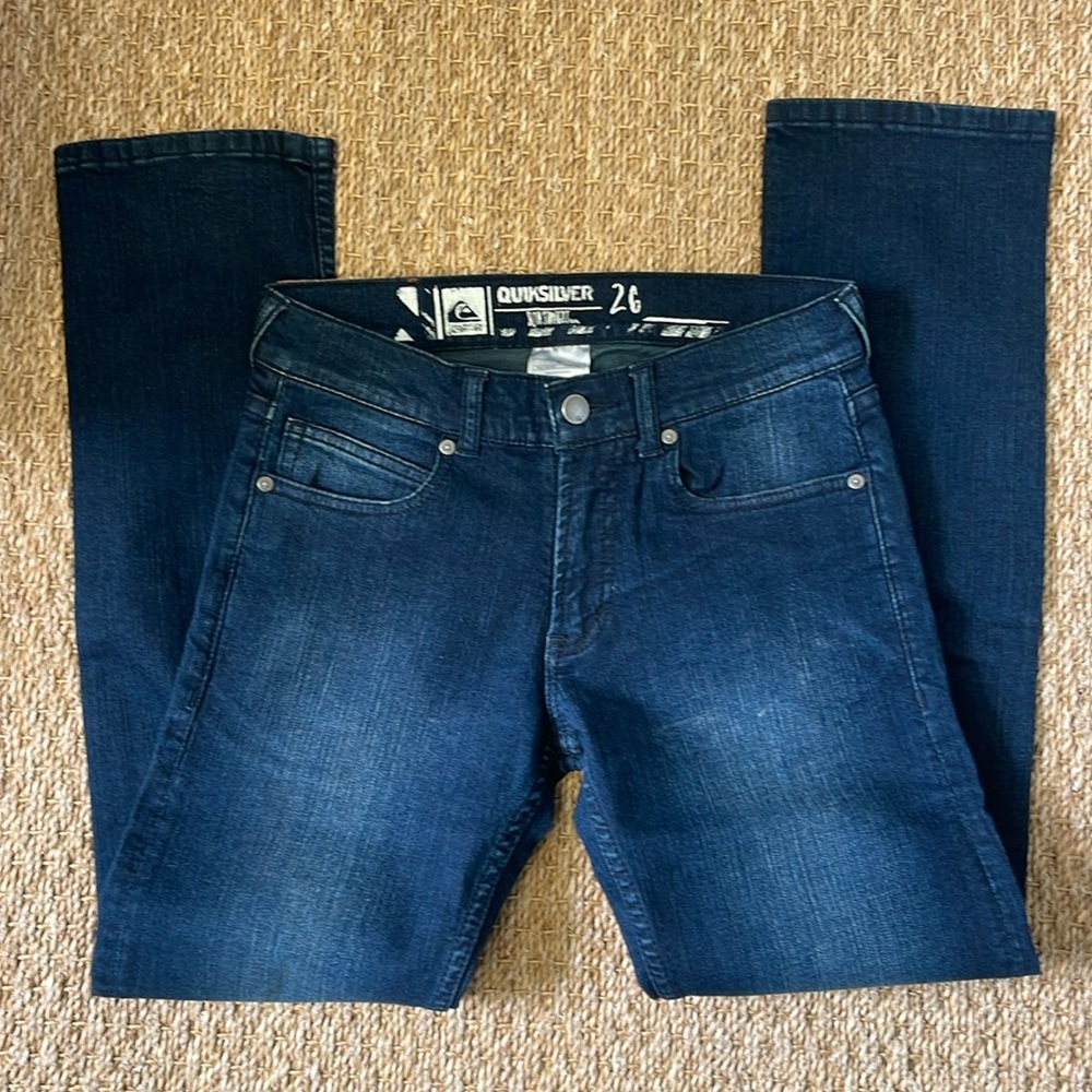 Quicksilver Slim Straight Leg Jeans Size 26